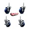 Service Caster 3 Inch Solid Polyurethane Wheel Swivel 34 Inch Threaded Stem Caster Set 2 Brakes SCC SCC-TS20S314-SPUS-34212-2-TLB-2 - alternate 3